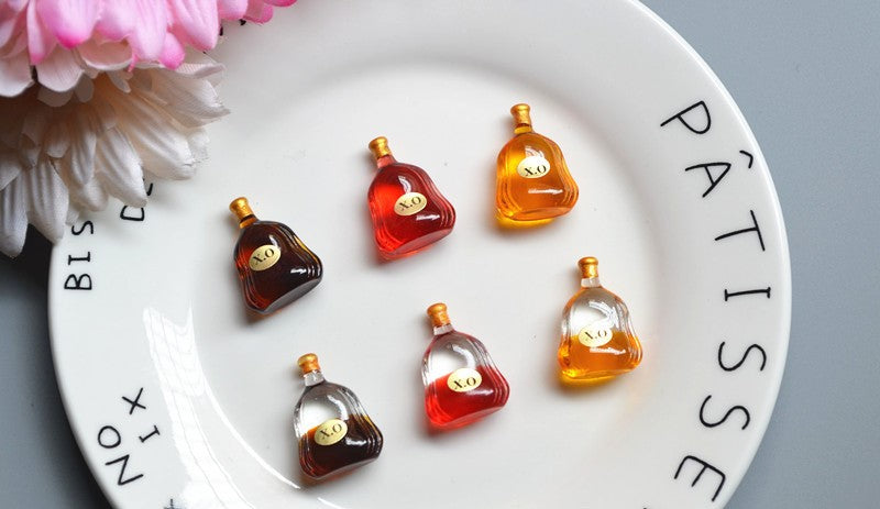 Mini Diy Simulation Cocktail Brandy Bottle Drinks Charms(CANT DRINK)