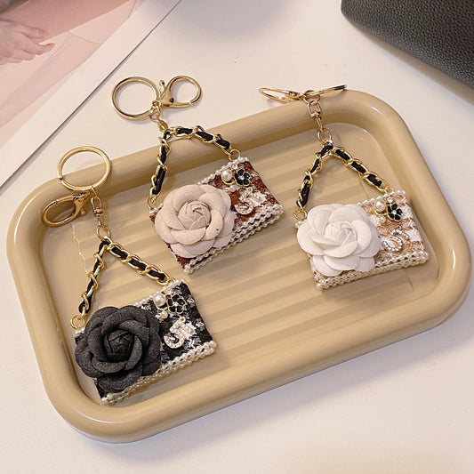 Mini  Bags-Camellia Bag Key Chain Bag Charm(CAN‘T OPEN)