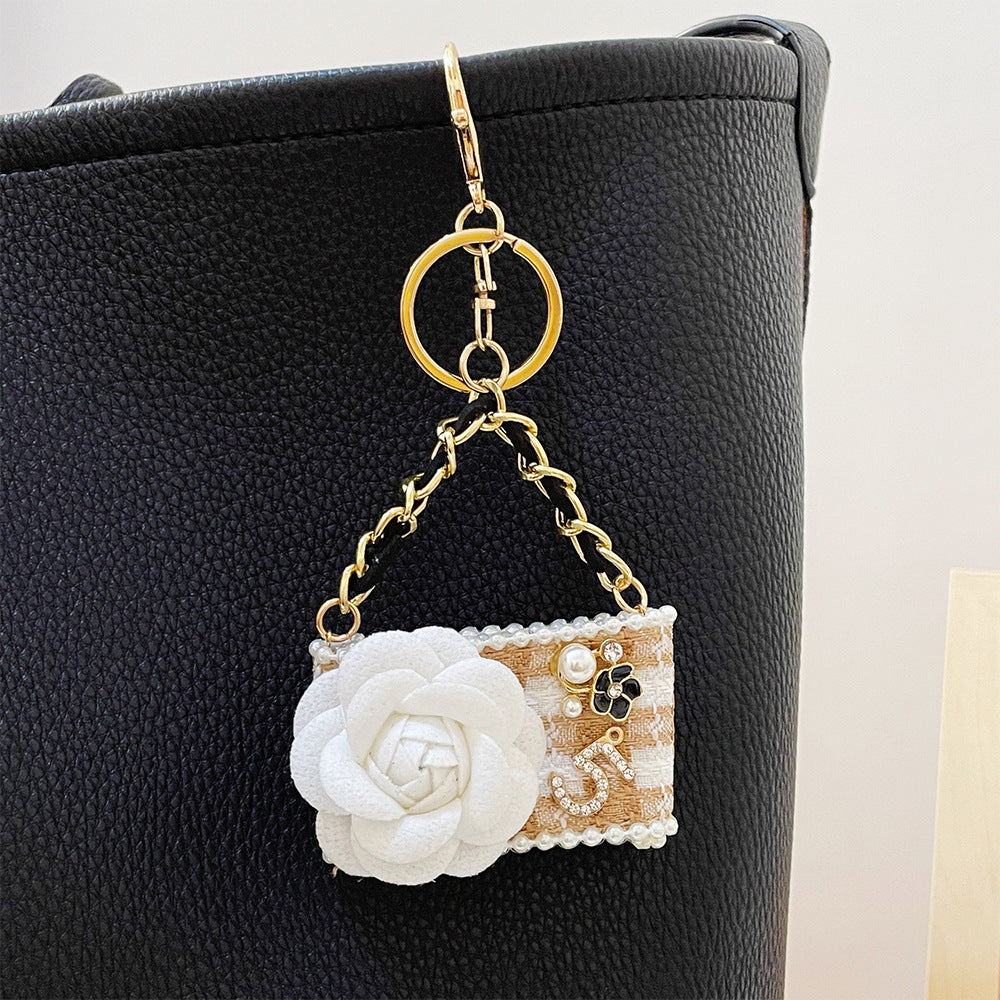 Mini  Bags-Camellia Bag Key Chain Bag Charm(CAN‘T OPEN)