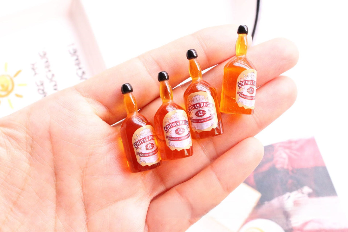 Mini Diy Simulation Wiskey Bottle Drinks Charms(CANT DRINK)