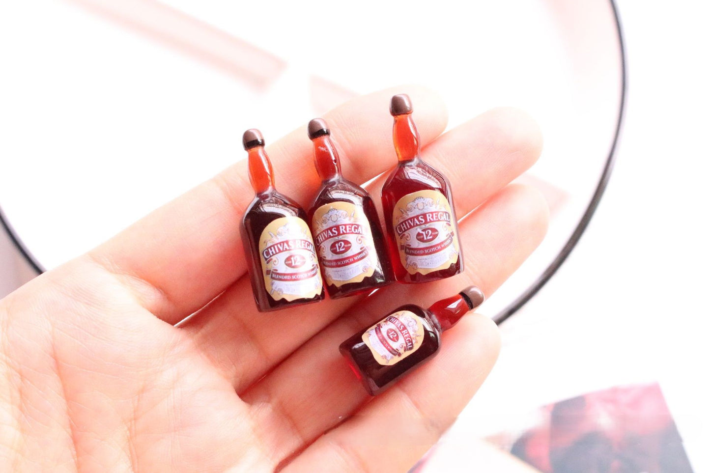 Mini Diy Simulation Wiskey Bottle Drinks Charms(CANT DRINK)