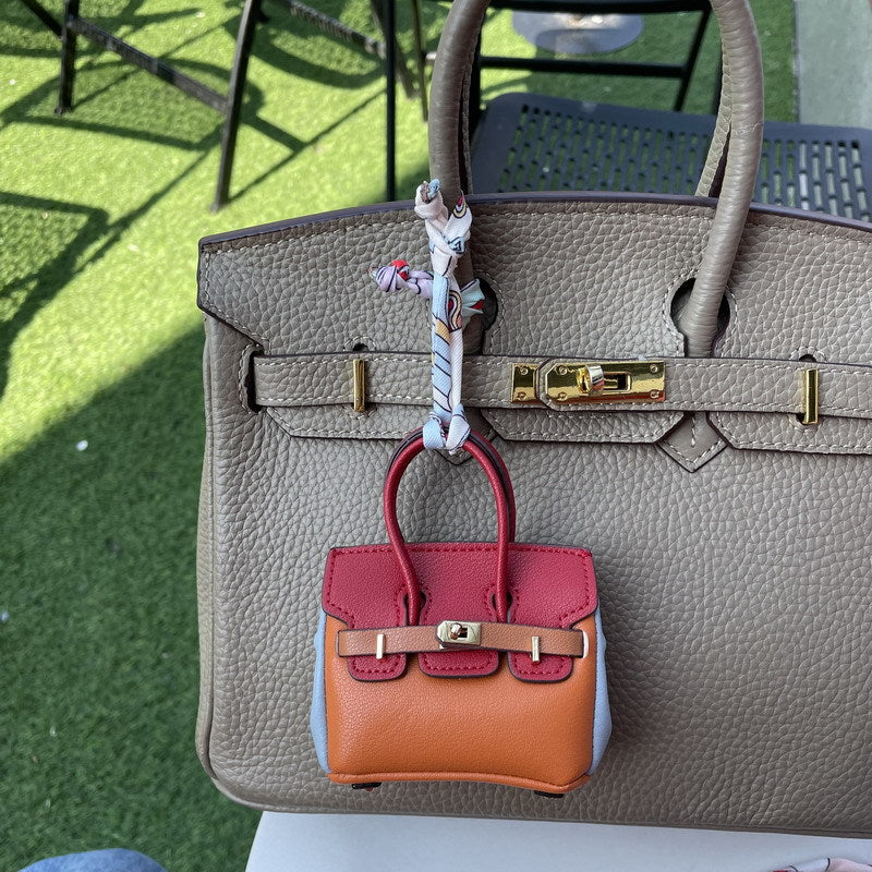 Mini Bags-Mini Birkin Bag(CAN OPEN)-Key Chain,Bag Charm,Airpods Case