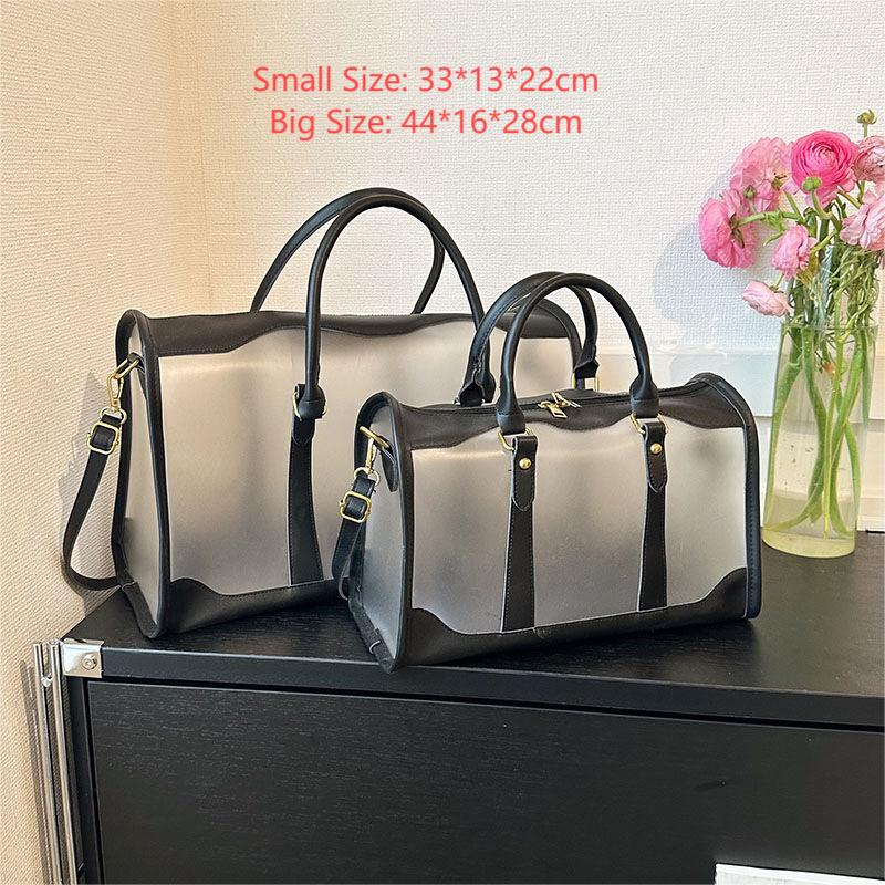 New Large Capacity Transparent Tote Bag Fashion Single Shoulder Handbag Crossbody Boston Bag